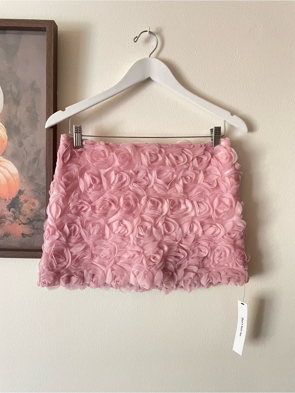 Reformation Carla Low Waist Mini Skirt in Pink Rose Size US 0 New